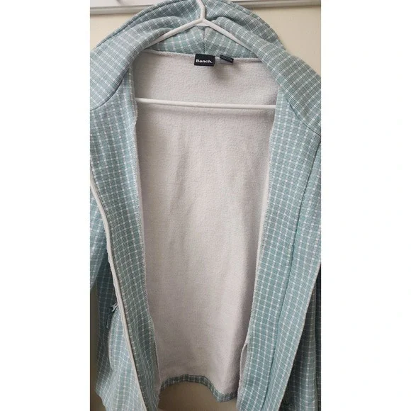 Bench Womens Long Sleeve Light Blue/teal Full Zip Up‎ Sweater XL - Picture 6 of 7